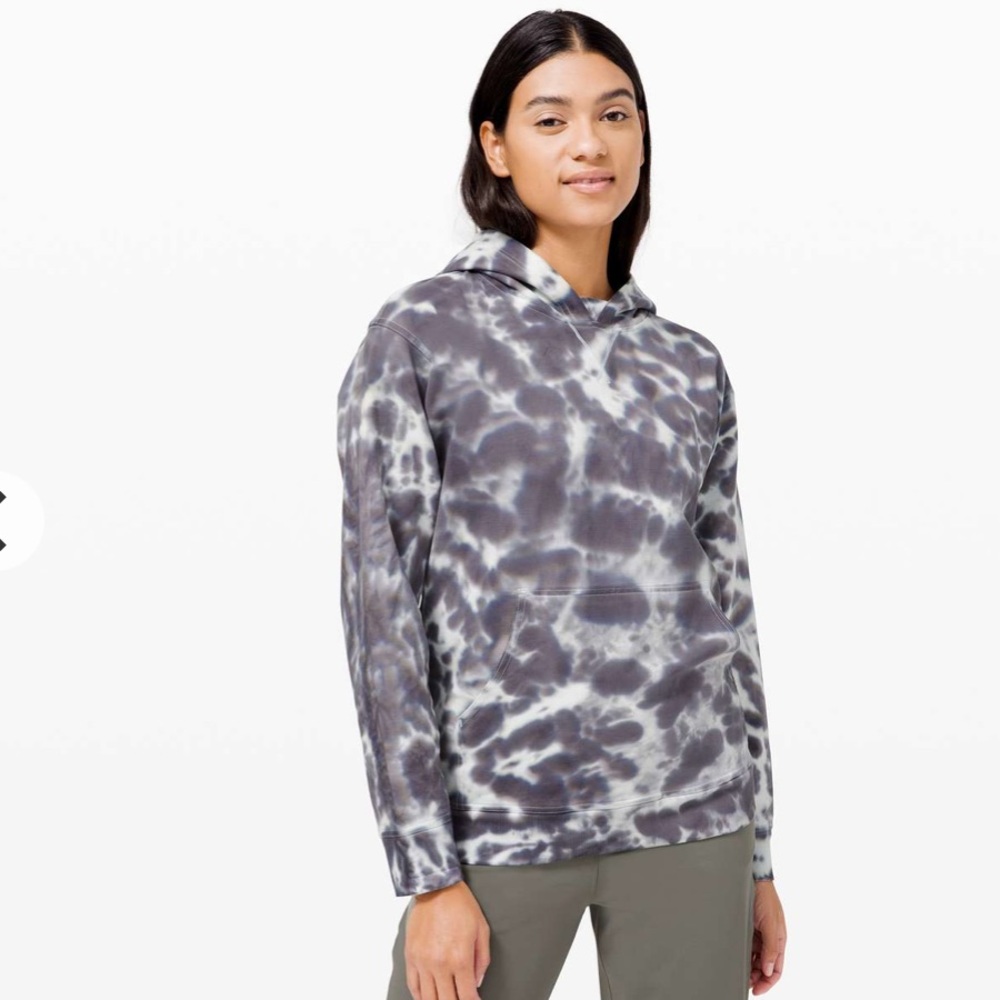 Lululemon All Yours Hoodie Tie Dye *Fleece Marmoleado Tie Dye Graphite Grey